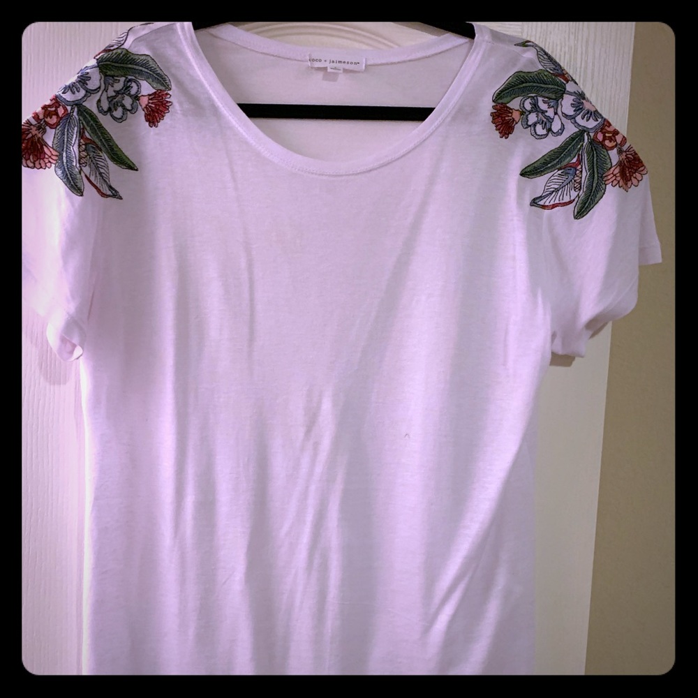 White shirt with embroidery